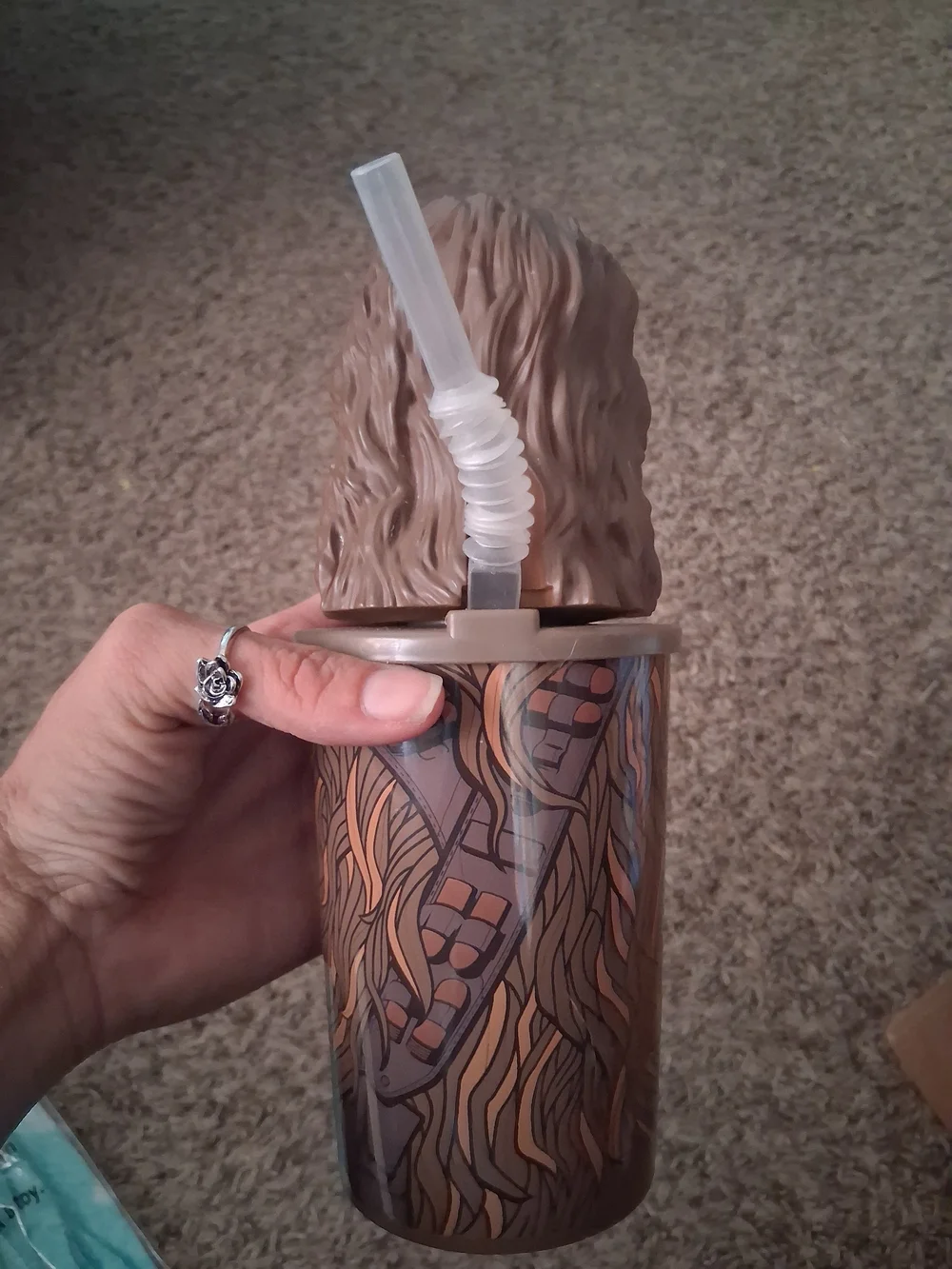 Star Wars Chewbacca Sculpted Lid Travel Mug - Brown